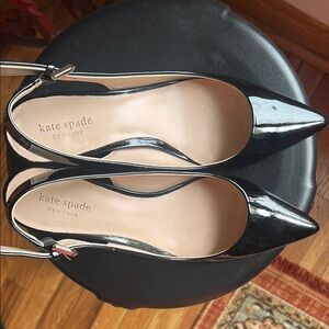Kate Spade Black Heels Sleek Patent Design